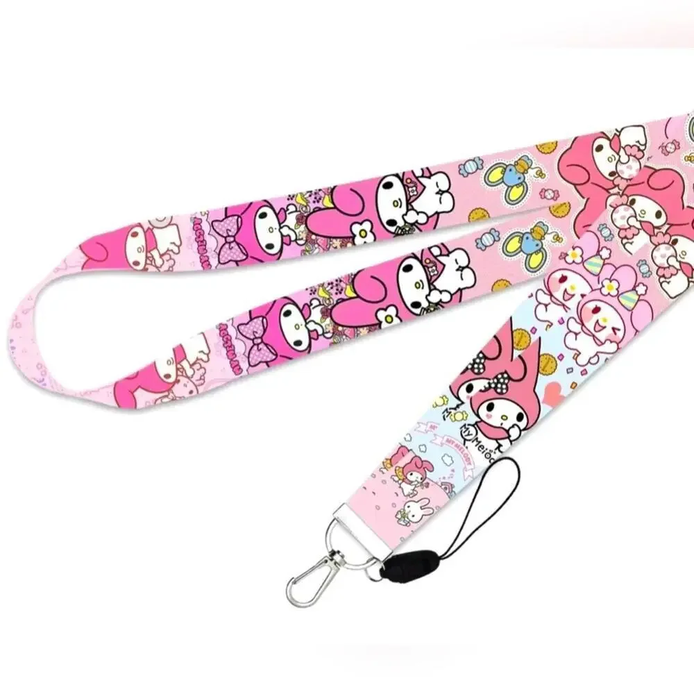 Sanrio My Melody Lanyard And Keychain Set Badge ID Card Holder